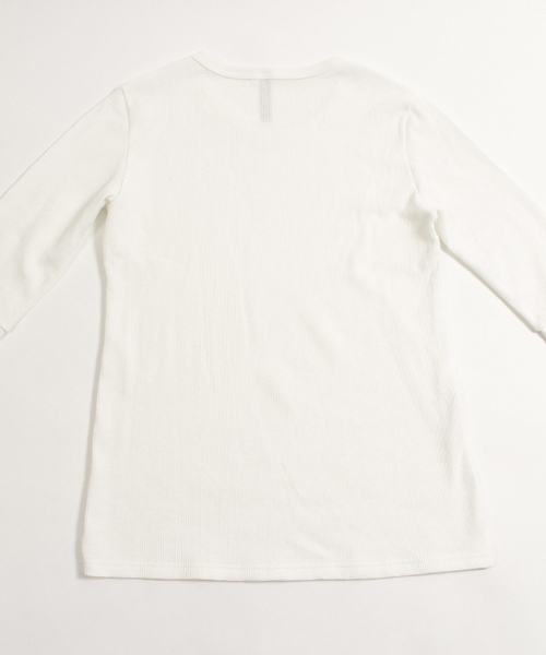 Magine（マージン）の「mlt1600 - Magine×CAMBIO Waffle Long Length 3/4 Sleeve Tee（Tシャツ/カットソー・メンズ・ホワイト/グレー/オートミール/ブラック・48(L)/44(S)/46(M)）」の19枚目の写真