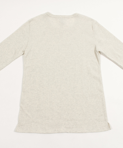 Magine（マージン）の「mlt1600 - Magine×CAMBIO Waffle Long Length 3/4 Sleeve Tee（Tシャツ/カットソー・メンズ・ホワイト/グレー/オートミール/ブラック・48(L)/44(S)/46(M)）」の11枚目の写真