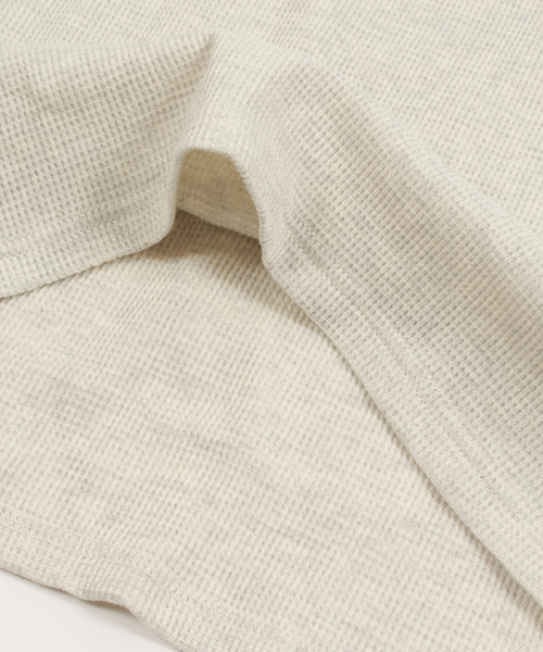 Magine（マージン）の「mlt1600 - Magine×CAMBIO Waffle Long Length 3/4 Sleeve Tee（Tシャツ/カットソー・メンズ・ホワイト/グレー/オートミール/ブラック・48(L)/44(S)/46(M)）」の15枚目の写真