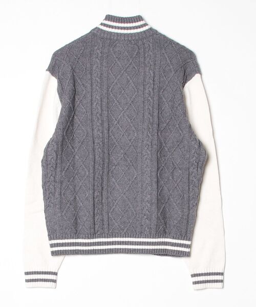 GUESS JEANS(ゲスジーンズ)の「GUESS JEANS Zip Bomber Sweater セーター(その他アウター・メンズ・グレー・X-LARGE/LARGE/MEDIUM/SMALL)」の6枚目の写真