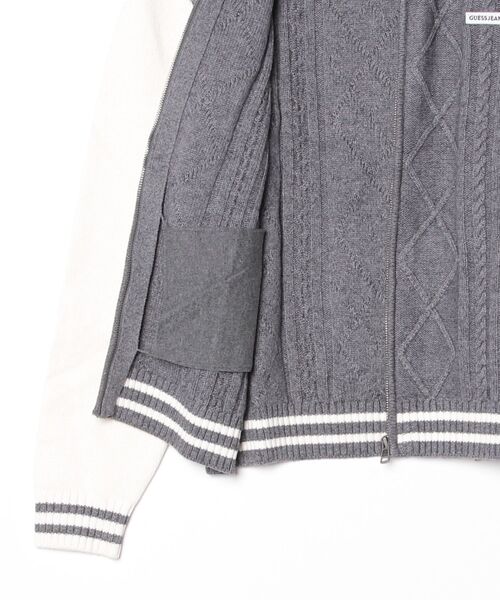 GUESS JEANS(ゲスジーンズ)の「GUESS JEANS Zip Bomber Sweater セーター(その他アウター・メンズ・グレー・X-LARGE/LARGE/MEDIUM/SMALL)」の7枚目の写真