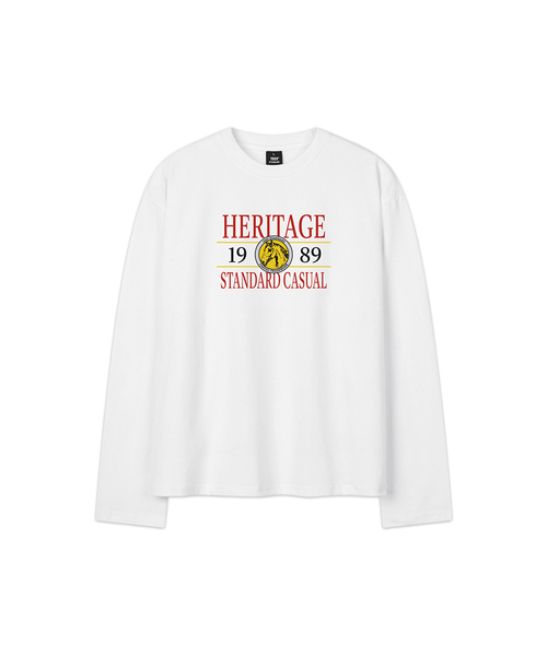 1989STANDARD（1989スタンダード）の「CASUAL HERITAGE クロップロングスリーブ(SKLSTD-0266)（Tシャツ/カットソー・メンズ・ホワイト/ブラック/バーガンディー/ライトグレー・LARGE/X-LARGE/MEDIUM）」の2枚目の写真