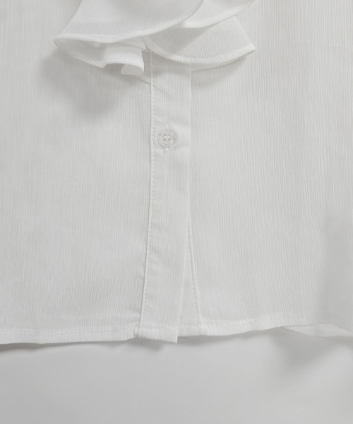ONEP STAR（ワンピスター）の「ラッフルフリル長袖シャツブラウス（シャツ/ブラウス・レディース・ホワイト・MEDIUM/X-LARGE/LARGE）」の13枚目の写真