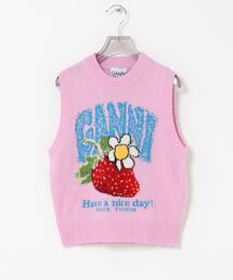 GANNI | GANNI GRAPHIC WOOL VEST(ベスト)