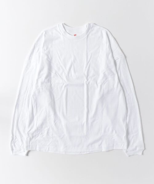 MAISON CLUB(メゾンクラブ)の「【Hanes】≪別注≫Cotton Smooth Crew Neck Pullover 2P / コットン スムースクルーネック プルオーバー 2P(Tシャツ/カットソー・メンズ・マルチ・L/XL/S/M)」の2枚目の写真