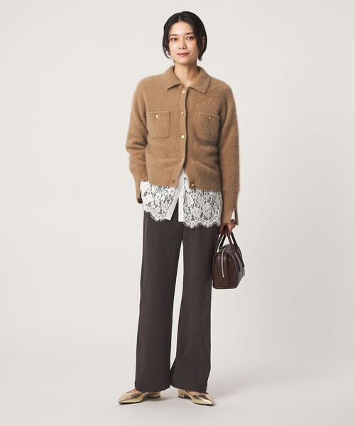 green label relaxing（グリーンレーベルリラクシング）の「［size SHORTあり］オルマイ コール パンツ マシンウォッシャブル ストレッチ（その他パンツ・レディース・ライトグレー/ブラック/オフホワイト/ダークグレー/オリーブ・SHORT/36/38/40）」の8枚目の写真