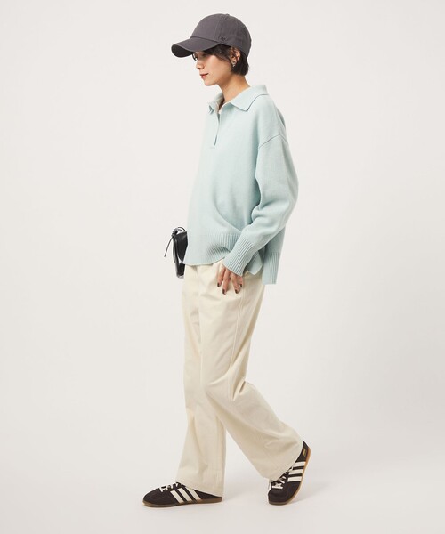 green label relaxing（グリーンレーベルリラクシング）の「［size SHORTあり］オルマイ コール パンツ マシンウォッシャブル ストレッチ（その他パンツ・レディース・ライトグレー/ブラック/オフホワイト/ダークグレー/オリーブ・SHORT/36/38/40）」の12枚目の写真