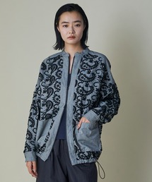 Layered Paisley Utility Blouson