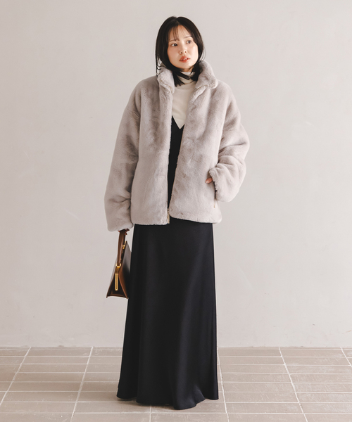 TATRAS（タトラス）の「《WEB・一部店舗限定追加2》TATRAS/タトラス BARBRA(バルブラ)（ブルゾン・レディース・チョコ/ライトグレー・X-SMALL/SMALL）」の6枚目の写真