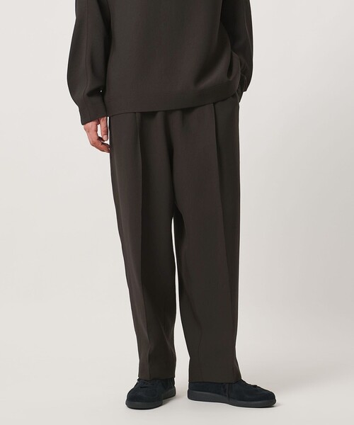 UNITED ARROWS & SONS by DAISUKE OBANA（ユナイテッドアローズアンドサンズバイダイスケオバナ）の「＜D.O UNITED ARROWS BY DAISUKE OBANA＞+10 CR 2P WIDE/TPD PANTS COL 26AW/ワイドパンツ（その他パンツ・メンズ・ダークブラウン・L/XL/M/S）」の2枚目の写真