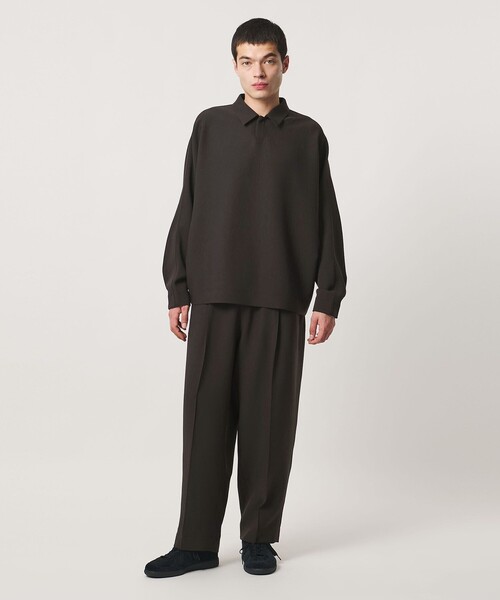 UNITED ARROWS & SONS by DAISUKE OBANA（ユナイテッドアローズアンドサンズバイダイスケオバナ）の「＜D.O UNITED ARROWS BY DAISUKE OBANA＞+10 CR 2P WIDE/TPD PANTS COL 26AW/ワイドパンツ（その他パンツ・メンズ・ダークブラウン・L/XL/M/S）」の3枚目の写真