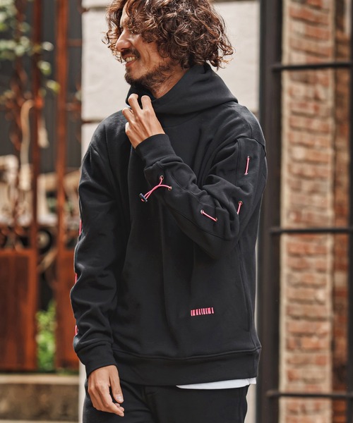felkod(フィルコッド)の「mpa4257- Back Fleece Hoodie バックフリースパーカー(F26F130)(パーカー・メンズ・ブラック/トップグレー・M/L/S)」の2枚目の写真