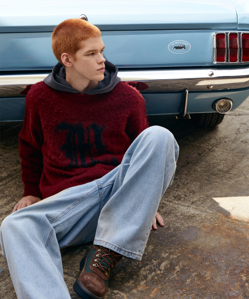 LMCの「GOTHIC LOGO BRUSH ROUND KNIT burgundy(ニット/セーター・レディース・その他・SMALL/MEDIUM/LARGE)」の3枚目の写真