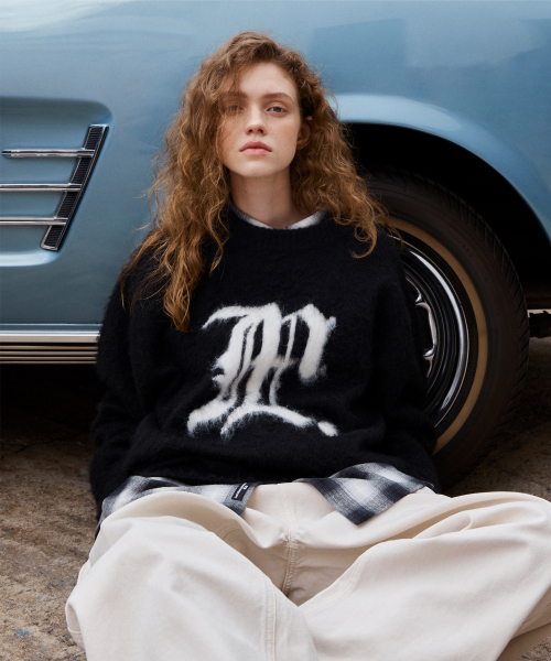 LMCの「GOTHIC LOGO BRUSH ROUND KNIT burgundy(ニット/セーター・レディース・その他・SMALL/MEDIUM/LARGE)」の8枚目の写真