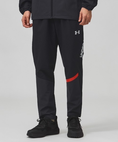 UNDER ARMOUR(アンダーアーマー)の「アンダーアーマー UNDER ARMOUR UAブラッシュドウーブン パンツ(その他パンツ・メンズ・ネイビー/ブラック×レッド/ブラック×グレー・S/3L/LL/M/L)」の3枚目の写真