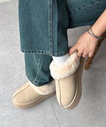 厚底ムートンシューズ