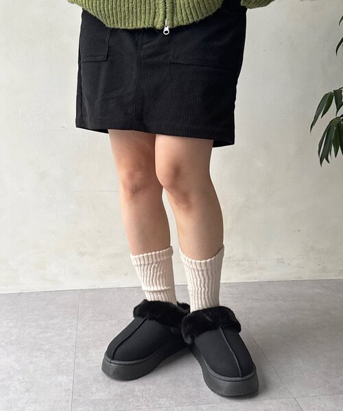 CPCM(シーピーシーエム)の「厚底ムートンシューズ(サンダル・レディース・ブラック/アイボリー/キャメル・MEDIUM/SMALL/LARGE)」の15枚目の写真
