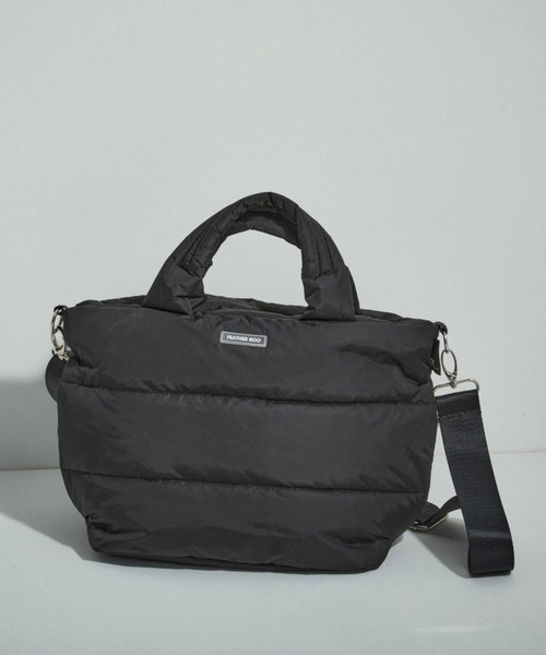 ROOTOTE(ルートート)の「ルートート / フェザールー デリ ダウンフェザー キルティング2WAYトートバッグ FE.デリ.モデレートーB(ショルダーバッグ・レディース・ブラック/シルバー/ブロンズ/ホワイト系その他・FREE)」の3枚目の写真