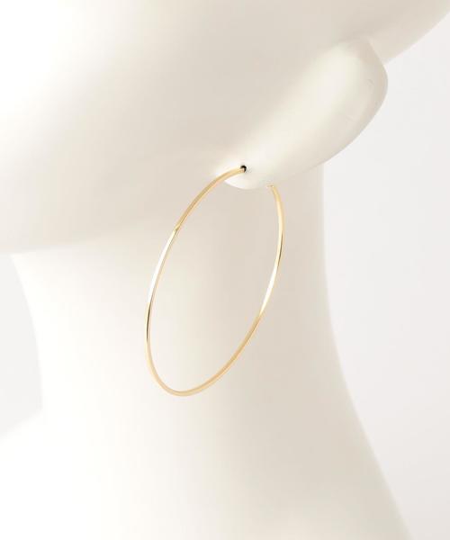 Another Edition(アナザーエディション)の「メタリックフープピアス/AEBC MTLフープ P(ピアス(両耳用)・レディース・ゴールド/シルバー・FREE)」の7枚目の写真