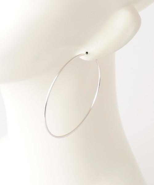 Another Edition(アナザーエディション)の「メタリックフープピアス/AEBC MTLフープ P(ピアス(両耳用)・レディース・ゴールド/シルバー・FREE)」の3枚目の写真