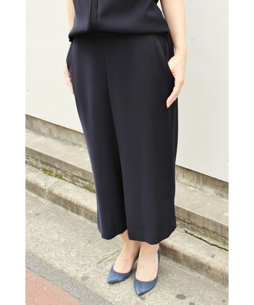 FIGARO Paris（フィガロパリ）の「《追加》Wクロスゴム8分丈ワイドパンツ◆（その他パンツ・レディース・ネイビー/ベージュ・36/38）」の14枚目の写真