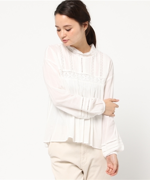 archives（アルシーヴ）の「レース襟 ブラウス（シャツ/ブラウス・レディース・ベージュ/オフホワイト/ブラック・MEDIUM）」の14枚目の写真