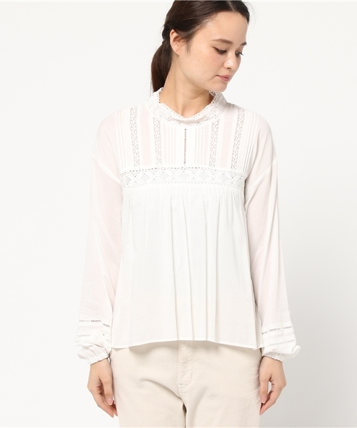 archives（アルシーヴ）の「レース襟 ブラウス（シャツ/ブラウス・レディース・ベージュ/オフホワイト/ブラック・MEDIUM）」の10枚目の写真