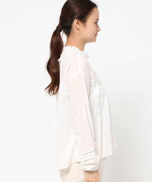 archives（アルシーヴ）の「レース襟 ブラウス（シャツ/ブラウス・レディース・ベージュ/オフホワイト/ブラック・MEDIUM）」の11枚目の写真