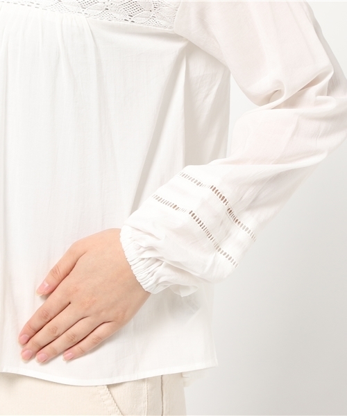 archives（アルシーヴ）の「レース襟 ブラウス（シャツ/ブラウス・レディース・ベージュ/オフホワイト/ブラック・MEDIUM）」の7枚目の写真