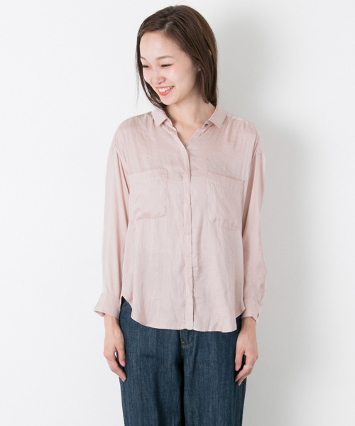 URBAN RESEARCH（アーバンリサーチ）の「UR クチュールヴィンテージシャツ（シャツ/ブラウス・レディース・ピンク/オフホワイト/モカ・FREE）」の7枚目の写真