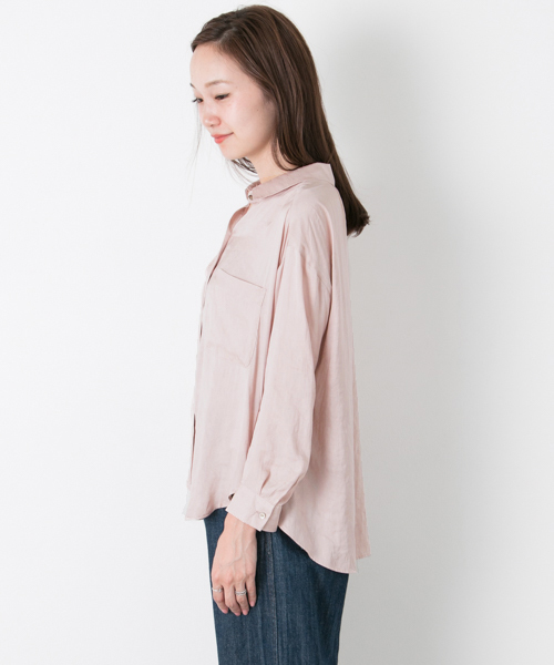 URBAN RESEARCH（アーバンリサーチ）の「UR クチュールヴィンテージシャツ（シャツ/ブラウス・レディース・ピンク/オフホワイト/モカ・FREE）」の8枚目の写真