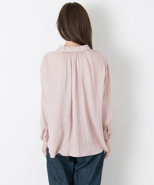 URBAN RESEARCH（アーバンリサーチ）の「UR クチュールヴィンテージシャツ（シャツ/ブラウス・レディース・ピンク/オフホワイト/モカ・FREE）」の12枚目の写真