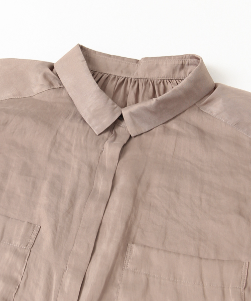 URBAN RESEARCH（アーバンリサーチ）の「UR クチュールヴィンテージシャツ（シャツ/ブラウス・レディース・ピンク/オフホワイト/モカ・FREE）」の13枚目の写真