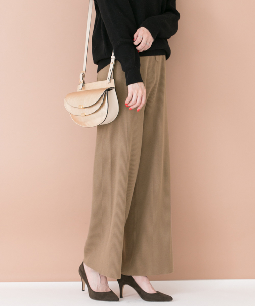 URBAN RESEARCH(アーバンリサーチ)の「UR リブニットパンツ(その他パンツ・レディース・ブラック/グレー/モカ・FREE)」の3枚目の写真