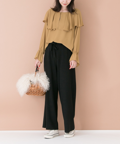 URBAN RESEARCH(アーバンリサーチ)の「UR リブニットパンツ(その他パンツ・レディース・ブラック/グレー/モカ・FREE)」の17枚目の写真