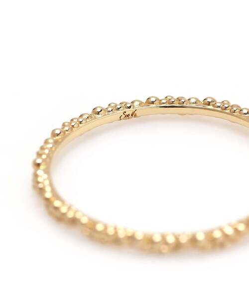 SIENA ROSE（シエナロゼ）の「Dainty・リング[つぶつぶ]（リング・レディース・イエローゴールド・11号/7号/9号/13号）」の4枚目の写真