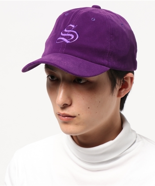 WEGO（ウィゴー）の「WEGO/セイムカラーロゴLOWキャップ（キャップ・メンズ・パープル/ブラック/ピンク・FREE）」の5枚目の写真