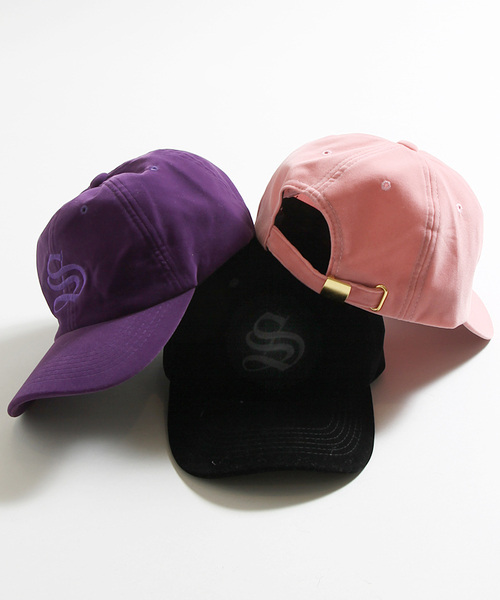 WEGO（ウィゴー）の「WEGO/セイムカラーロゴLOWキャップ（キャップ・メンズ・パープル/ブラック/ピンク・FREE）」の8枚目の写真