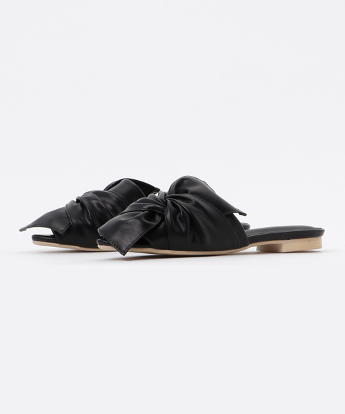 RiiiKa（リーカ）の「【RiiiKa/リーカ】オープントゥバブーサンダル（サンダル・レディース・ブラック/ホワイト/キャメル・LL/L/S/M）」の12枚目の写真