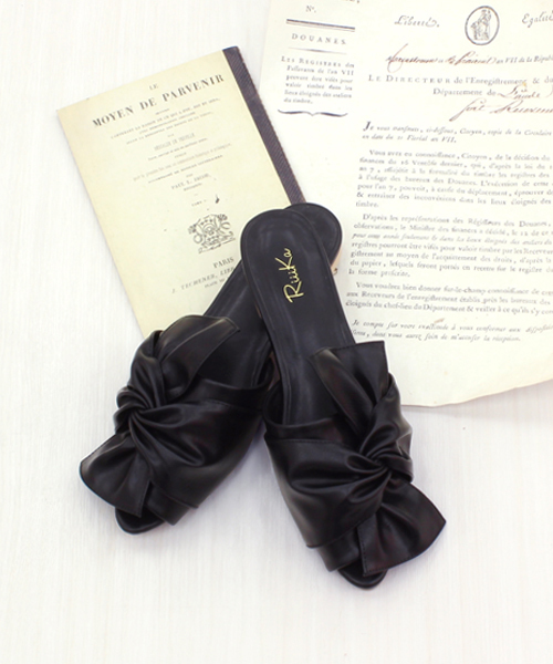 RiiiKa（リーカ）の「【RiiiKa/リーカ】オープントゥバブーサンダル（サンダル・レディース・ブラック/ホワイト/キャメル・LL/L/S/M）」の18枚目の写真