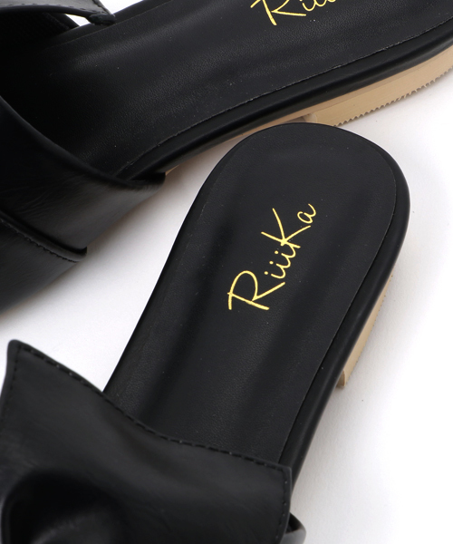 RiiiKa（リーカ）の「【RiiiKa/リーカ】オープントゥバブーサンダル（サンダル・レディース・ブラック/ホワイト/キャメル・LL/L/S/M）」の8枚目の写真