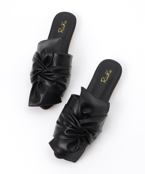 RiiiKa（リーカ）の「【RiiiKa/リーカ】オープントゥバブーサンダル（サンダル・レディース・ブラック/ホワイト/キャメル・LL/L/S/M）」の10枚目の写真