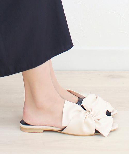 RiiiKa（リーカ）の「【RiiiKa/リーカ】オープントゥバブーサンダル（サンダル・レディース・ブラック/ホワイト/キャメル・LL/L/S/M）」の20枚目の写真