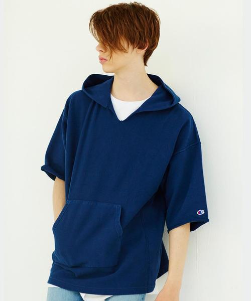 Champion（チャンピオン）の「＜Champion × monkey time＞ REVERSEWEAVE HOODY 6SL/パーカー（パーカー・メンズ・ブラック/グレー/ネイビー/ピンク・LARGE/MEDIUM/X-LARGE/SMALL）」の3枚目の写真