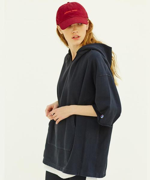 Champion（チャンピオン）の「＜Champion × monkey time＞ REVERSEWEAVE HOODY 6SL/パーカー（パーカー・メンズ・ブラック/グレー/ネイビー/ピンク・LARGE/MEDIUM/X-LARGE/SMALL）」の5枚目の写真