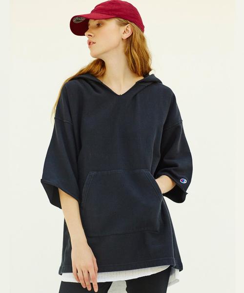 Champion（チャンピオン）の「＜Champion × monkey time＞ REVERSEWEAVE HOODY 6SL/パーカー（パーカー・メンズ・ブラック/グレー/ネイビー/ピンク・LARGE/MEDIUM/X-LARGE/SMALL）」の8枚目の写真