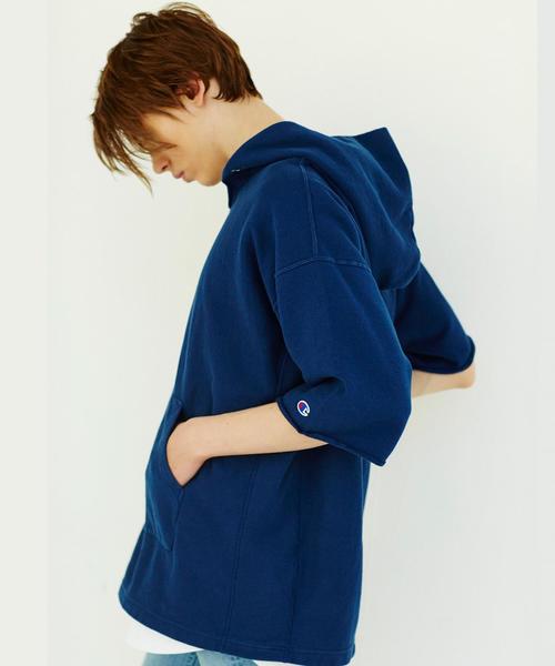 Champion（チャンピオン）の「＜Champion × monkey time＞ REVERSEWEAVE HOODY 6SL/パーカー（パーカー・メンズ・ブラック/グレー/ネイビー/ピンク・LARGE/MEDIUM/X-LARGE/SMALL）」の10枚目の写真