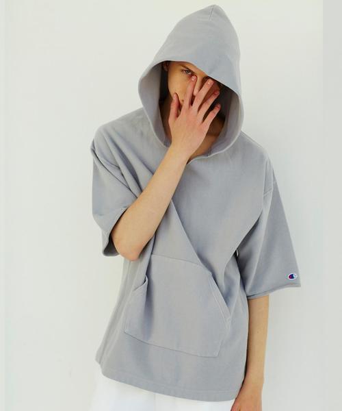 Champion（チャンピオン）の「＜Champion × monkey time＞ REVERSEWEAVE HOODY 6SL/パーカー（パーカー・メンズ・ブラック/グレー/ネイビー/ピンク・LARGE/MEDIUM/X-LARGE/SMALL）」の7枚目の写真