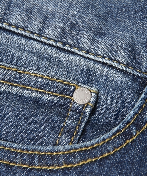 Request（リクエスト）の「【REQUEST】　ルーズフィットデニム　リペア（デニムパンツ・メンズ・インディゴブルー/ライトインディゴブルー・2/3）」の13枚目の写真