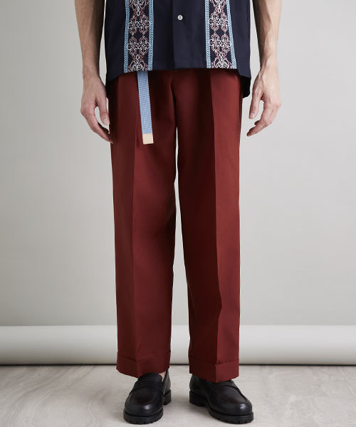 UNITED TOKYO（ユナイテッドトウキョウ）の「ハイカウントワイド2タックスラックス（その他パンツ・メンズ・ブラウン/ブラック/イエロー・1/3/2）」の4枚目の写真